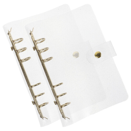 10Stk Transparente Ordnerhüllen PVC Ringbuch Schutz Bürobedarf 1