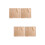 4Stk Khaki Feuerfeste Isolation Glasfaser Grill Camping 7