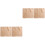 4Stk Khaki Feuerfeste Isolation Glasfaser Grill Camping 3