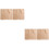 4Stk Khaki Feuerfeste Isolation Glasfaser Grill Camping 6