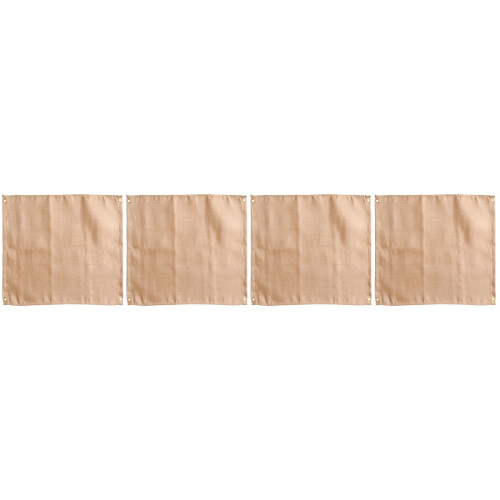 4Stk Khaki Feuerfeste Isolation Glasfaser Grill Camping 1