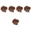 5Sets Brown DIY Static Grass Turf for Crafting and Terrarium Use 6
