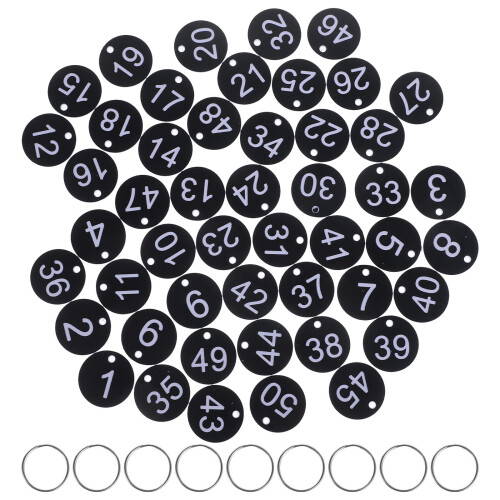 200Sets Markierungs-Nummernanhänger Mit Metallring