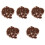5Sets Brown DIY Static Grass Turf for Crafting and Terrarium Use 5