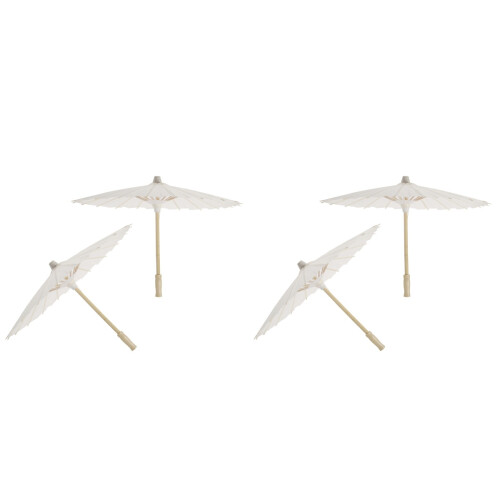 4Pièces Ombrelles Blanches Décoratives Pour Cérémonies Et Fêtes 1