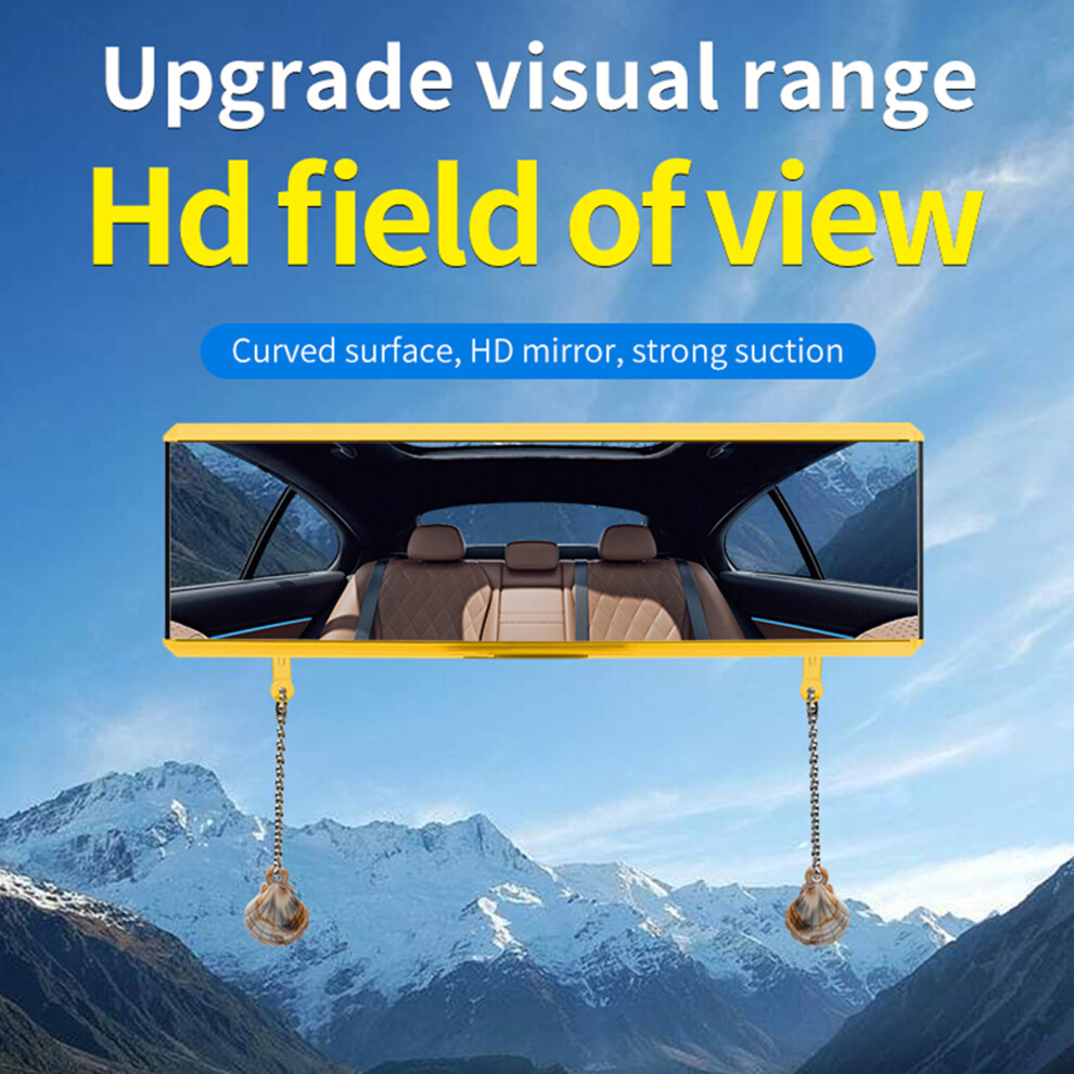 10 Inch Car Rearview Mirror With Hd Wide Angle & Anti Glare Black 8481388222420