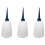 3X, Bottiglia 250Ml Trasparente Bianca Blu Plastica Liquid Glue Applicatore 1