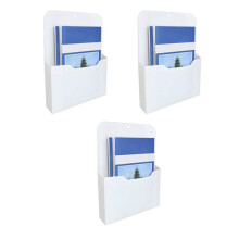 3X Porta File Magnetico - Porta Carta Magnetico, Organizer Tascabile Portaoggetti per Ufficio Organizer per Posta per Notebook, Lettera