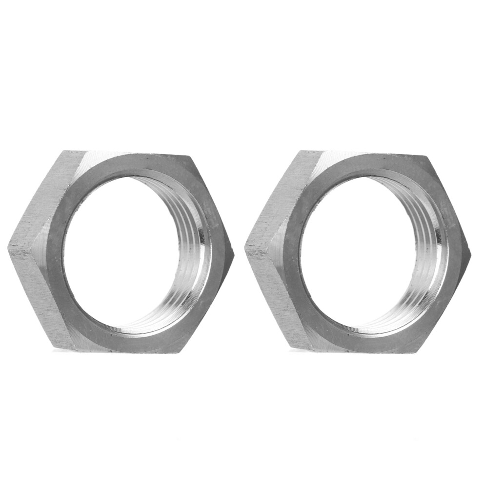 Corrosion Resistant Hex Locknut For Wet Wood Environments, Stainless Steel Npt Cast Pipe Fitting, And Strong Precision Cnc Machined Threads (2Pcs) 9437117405502