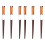6Paren Paar Robuuste Chocolade Eetstokjes Herbruikbaar Design 2