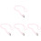 4Stk Nylon Handschlaufe Pink Für Mit Ergonomie 5