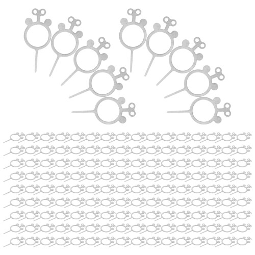 800Pcs Silver Sim Card Tray Eject Pin Durable Phone Sim Remover Tool 2