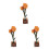 3Stk DIY Holztulpen Blumenbastelset Multicolor 3D Puzzle 7
