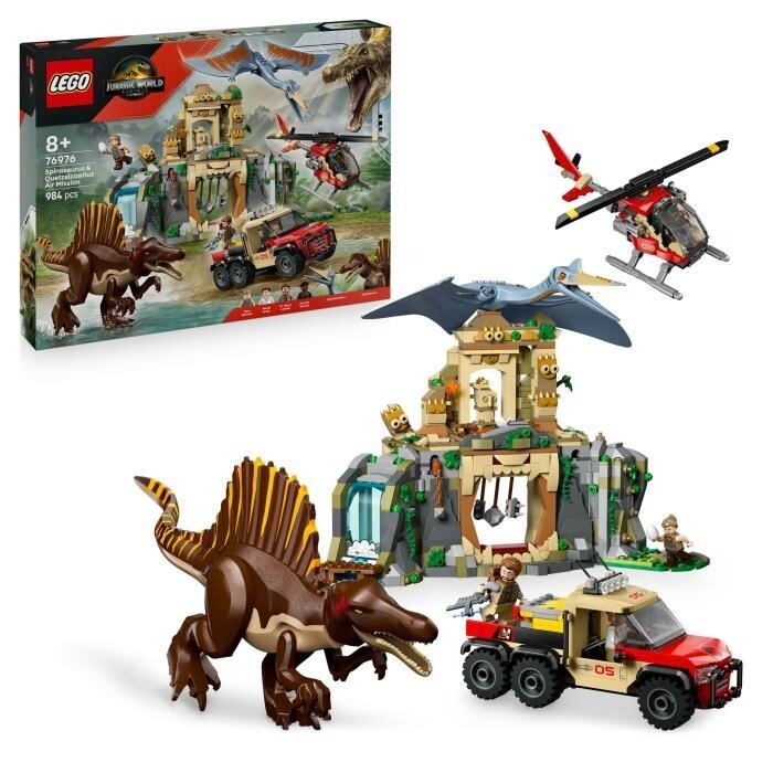 LEGO Jurassic World 76976 Spinosaurus & Quetzalcoatlus Air Mission Age ...