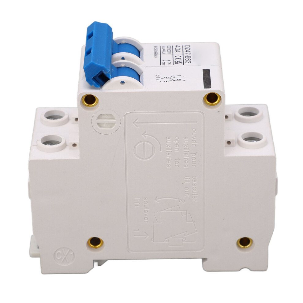 Dc Miniature Circuit Breaker 2P 40A 500V Din Rail Model Dz47 B63 9381371740643