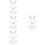 4Sets White Rabbit Costume Accessories Plush Headband Tail Bowtie Tutu 7
