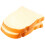 4Stk Künstliches Toast Modell PU Lifelike 1