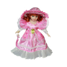 Porcelain Doll Lady Figure Desk Decoration Kids Birthday Gift 11.81"