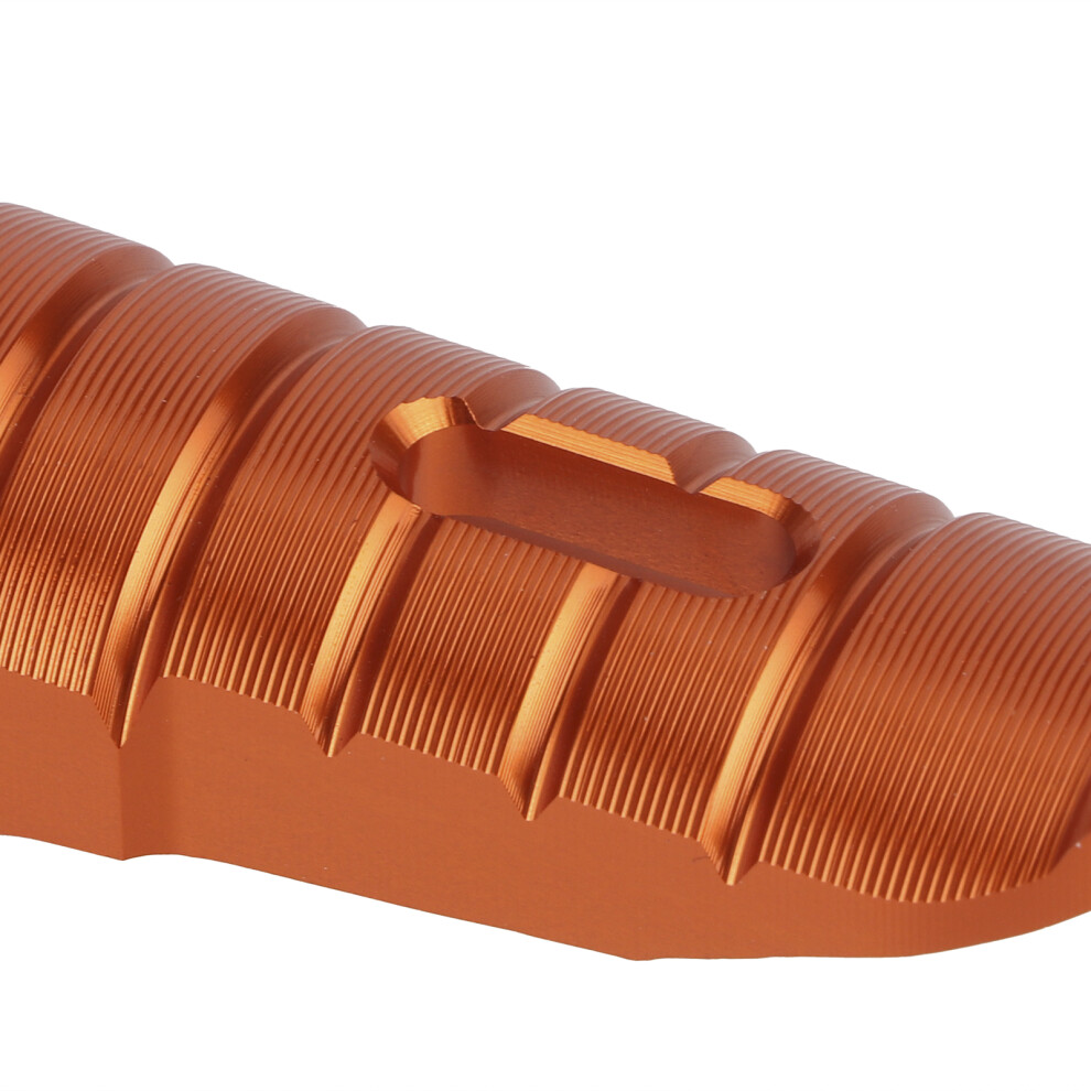 Motorcycle Cnc Aluminum Alloy Footpegs Pair 124Mm Motorbike Foot Rest Orange 7691379240574