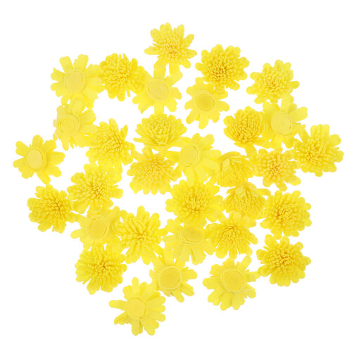 200Stk Aromatherapie Diffuser Blumen Gelb Pe Für Duftöl Verwendung