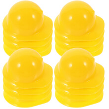 120Pcs Yellow Mini Safety Plastic Doll and Pet Decorative Hats