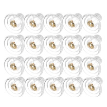 50Pcs Clear Silicone Earring Backs Soft Material Heavy Earring Support