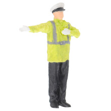 4Stk Mini Polizei Deko Resin Miniaturfiguren 1:64 Für Kinder Spielsets