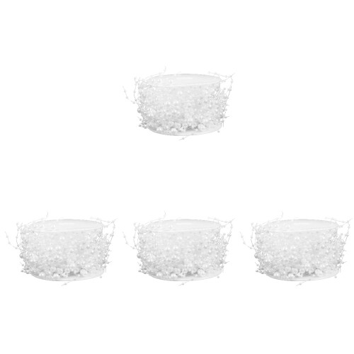 4Ruba Perles Artificielles Blanches Pour Décorations Vase Table 1