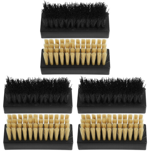 6Stk Schuhputzbürsten Handliche Kunststoff Plus Nanobürsten Mix 2