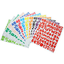 36Sheets Adhesive Letter Number Stickers for Water Bottles Crafting