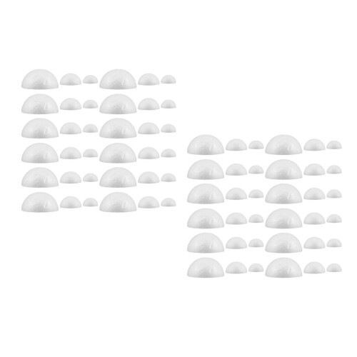 600Pcs Lightweight Polystyrene Half Sphere Foam Balls for Creative DIY 2