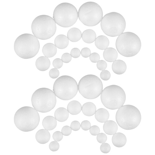 600Pcs Lightweight Polystyrene Half Sphere Foam Balls for Creative DIY 1