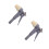 2Pièces Ensemble Pistolet À Mortier Compact Pour Application Céramique 8