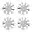 4Pièces Outils Bords Ongles Acier Inoxydable Argent 10