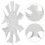 4Pièces Outils Bords Ongles Acier Inoxydable Argent 11
