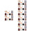 8Ensembles Outils Mini Décoratifs Plastique Bois Assortis 8