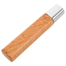 2Pièces Manche De Couteau Ergonomique Bois Fer Khaki Résistant DIY