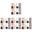 8Ensembles Outils Mini Décoratifs Plastique Bois Assortis 4
