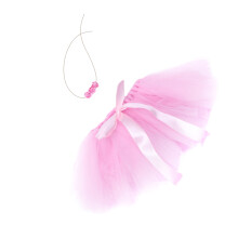 2Pièces Jupe Tutu Tulle Rose Costume Photo Accessoire