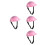 4Pièces Casques De Rose Pour Poupées 18" Jeu D'imagination 7