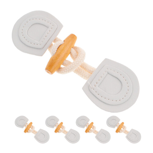 20Paires Accessoires Couture Boutons Toggle Corne Pour Vestes Pulls 1