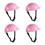 4Pièces Casques De Rose Pour Poupées 18" Jeu D'imagination 6
