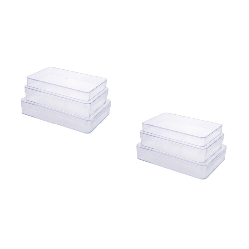 6Pièces Boîte De Rangement Transparente Multi-Usage Cuisine 2