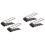 4Pièces Organisateur Bureau Noir 4 Compartiments Pour Télécommande 4