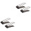 4Pièces Organisateur Bureau Noir 4 Compartiments Pour Télécommande 3