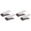 4Pièces Organisateur Bureau Noir 4 Compartiments Pour Télécommande 2