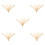5Pièces Cadre Éventail Ancien Bambou Légèr Pliable Usage DIY 5
