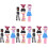 20Ensembles Habits En Tissu Ensemble Complet Durable Confort Coloré 3