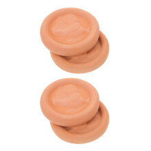 12Pcs Round Terracotta Bread Warmer Stones for Kitchen Party Table Use