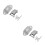 2Sets Quick Install Hard Hat Light Bracket Clips Silver Metal Durable 7